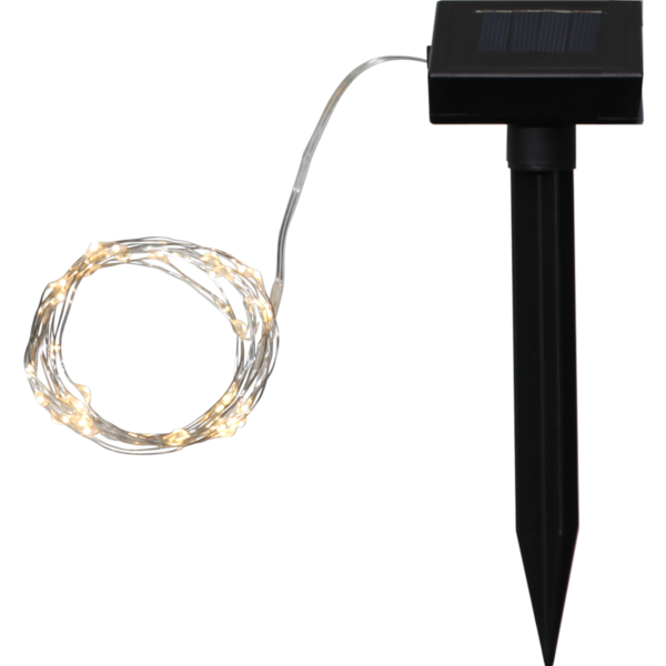 Solcells-ljusslinga Dew Drop | 1W | 5m [Star Trading] 361299 - 1