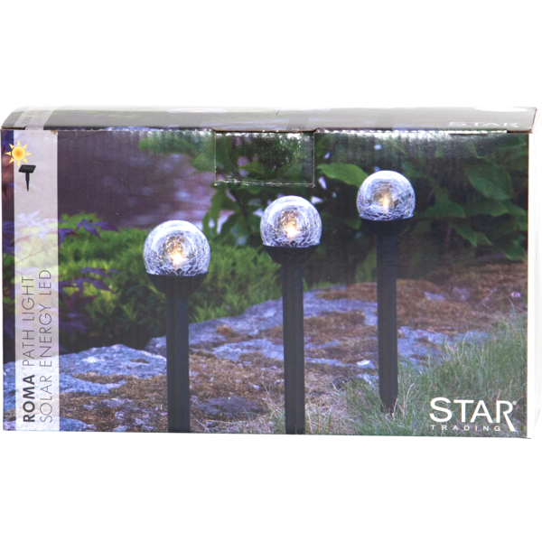 Solcells-pollare Roma | 0.07W | 3st [Star Trading] 361309 - 5