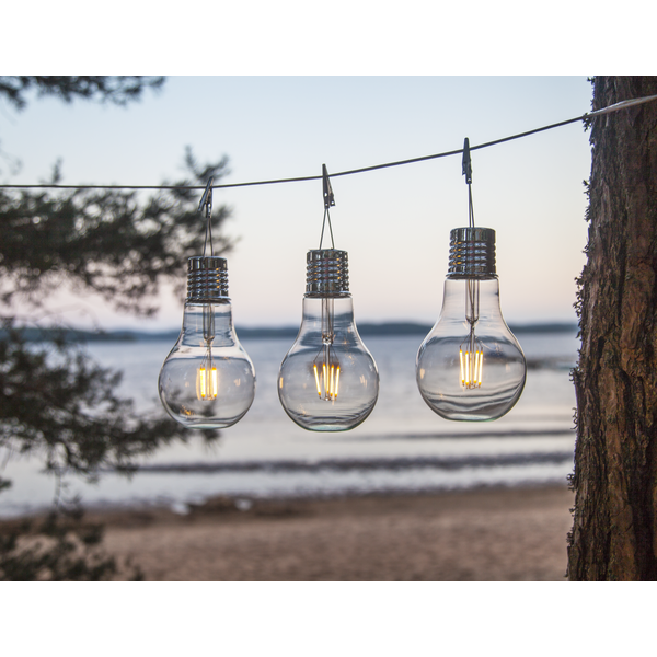 Solcellsdekoration Fille Edison lamp | 0.12W [Star Trading] 361296 - 3