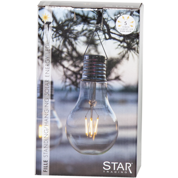 Solcellsdekoration Fille Edison lamp | 0.12W [Star Trading] 361296 - 7
