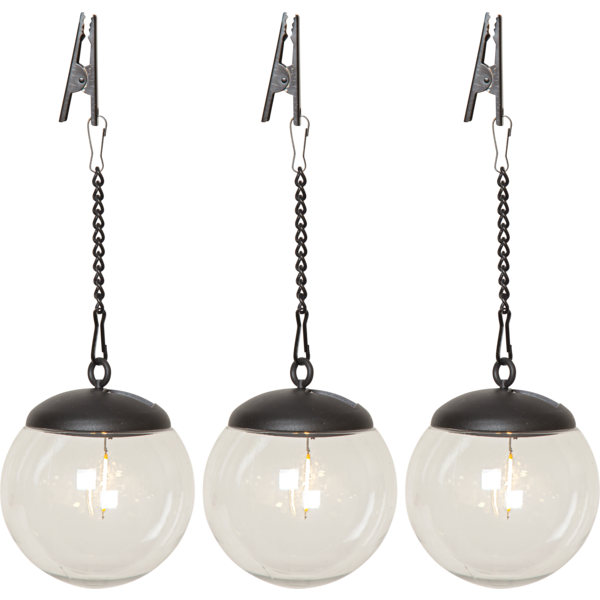 Solcellsdekoration Globe | 0,25W | 3st [Star Trading] 501790 - 1