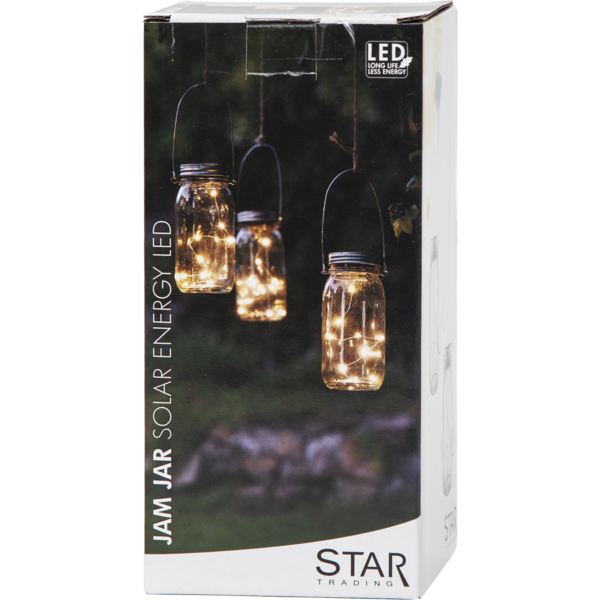 Solcellslykta Jamjar | hängande lykta | 0.3W [Star Trading] 361305 - 5