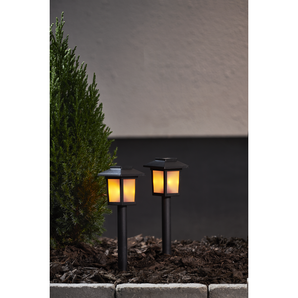 Solcellspollare Flame Mini | svart | 2st [Star Trading] 501530 - 2