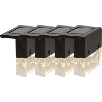 Solcellsvägglampa Bubbly Fence | 0,3W | 4st [Star Trading] 501786