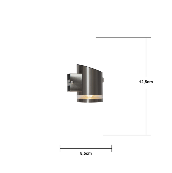 Solcellsvägglampa Venicini | 0,5W [Star Trading] 501798 - 5