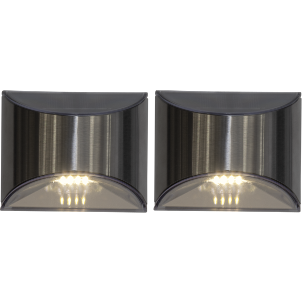Solcellsvägglampa Wally | 0.18W | 2st [Star Trading] 361311 - 1