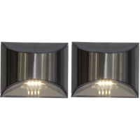 Solcellsvägglampa Wally | 0.18W | 2st [Star Trading] 361311