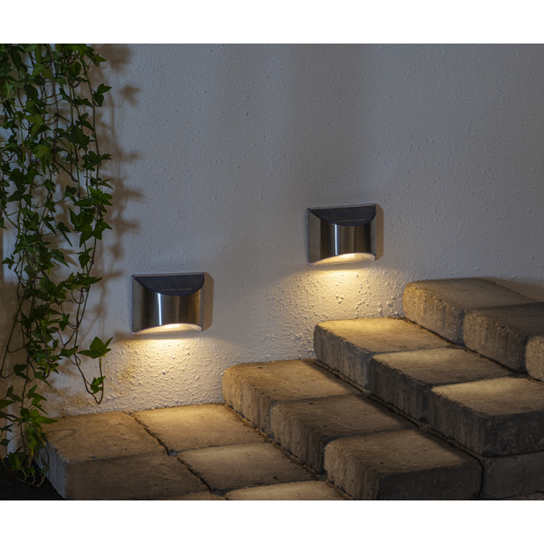 Solcellsvägglampa Wally | 0.18W | 2st [Star Trading] 361311 - 3