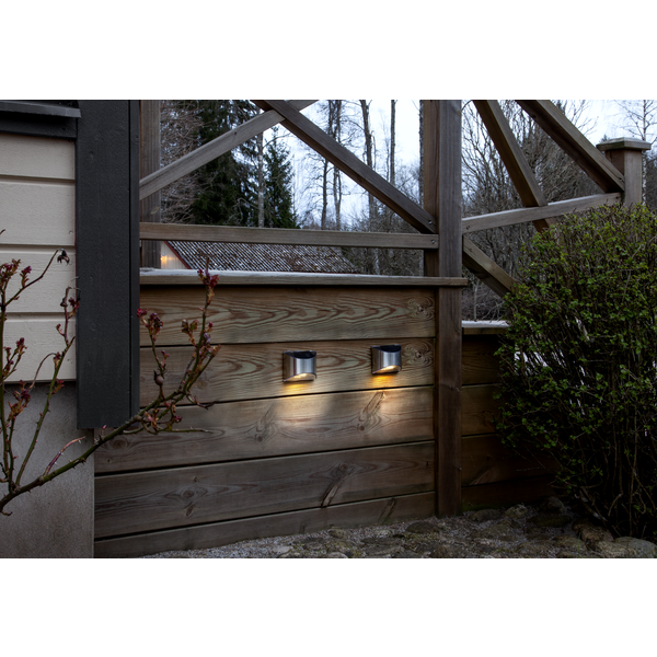 Solcellsvägglampa Wally | 0.18W | 2st [Star Trading] 361311 - 5