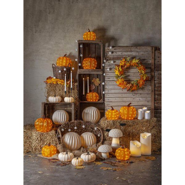 Utomhusdekoration Halloween | 20cm | Harvy Pumpa [Star Trading] 501581 - 4