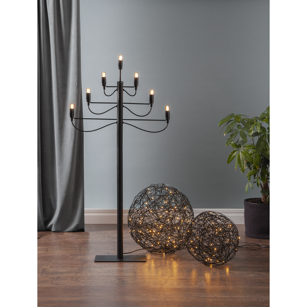Utomhusdekoration Trassel | svart | 30x30cm [Star Trading] 501745 - 3