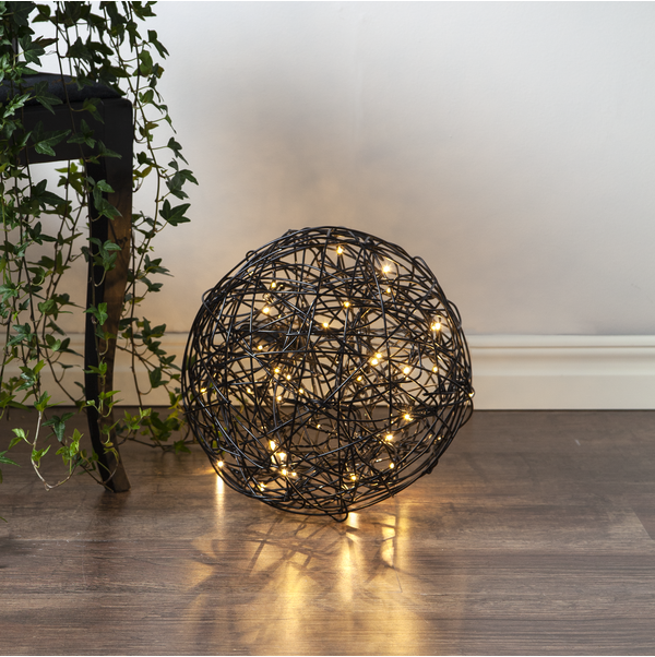 Utomhusdekoration Trassel | svart | 37,5x37,5cm [Star Trading] 501746 - 2