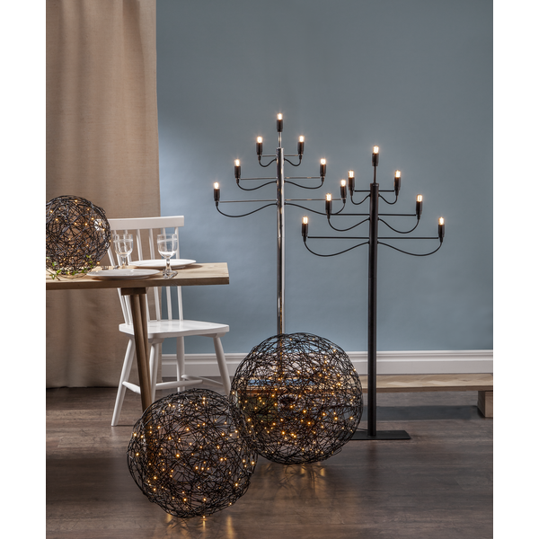 Utomhusdekoration Trassel | svart | 37,5x37,5cm [Star Trading] 501746 - 4