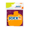 Stick'n Die-Cut-anteckningar tumfärgade 70mm x 70mm | neonorange | 50 ark 201842 - 1