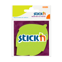 Stick'n Die-Cut-anteckningsblad 70mm x 70mm | neon grön | 50 ark 201843
