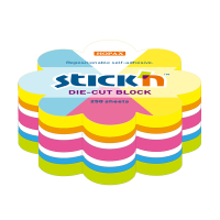 Stick'n Die-Cut-lappar 61mm x 70mm | blommor neonmix | 250 ark 201735