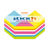 Stick'n Die-Cut-lappar 61mm x 70mm | hexagon neonmix | 250 ark 201733 - 1