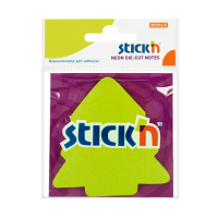 Stick'n Die-Cut-lappar anteckningsträd 70mm x 70mm | neongrönt | 50 ark 201847