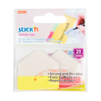Stick'n Die-Cut indexpilar 38mm x 38mm |  gul/röd | 20 flikar 201737