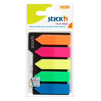 Stick'n Indexpil 45mm x 12mm | Stick'n | 5 färger | 25st x 5 21143 400887