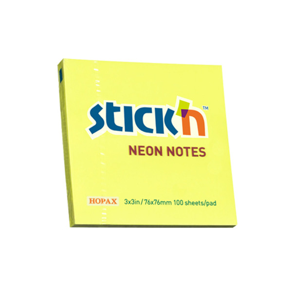 Stick'n Notes 76mm x 76mm | neongul | 4 x 45 ark 201715 - 1