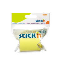 Stick'n Post-it lappar 50mm x 10m | Stick'n roll | neongul | refill 21442 201773