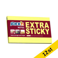 Post-it lappar 76 x 127mm | Stick'n | neongul | 90 ark | 12st 201724
