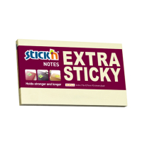 Stick'n Post-it lappar 76 x 127mm | Stick'n | pastellgul | 90 ark 21664 201704