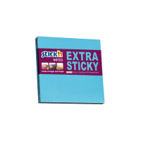 Stick'n Post-it lappar 76 x 76mm | Stick'n | blå | 90 ark 21673 201701