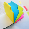 Stick'n bokmärken 70.2mm x 70.2mm |  olika färger neon | 100 ark 201748 - 3
