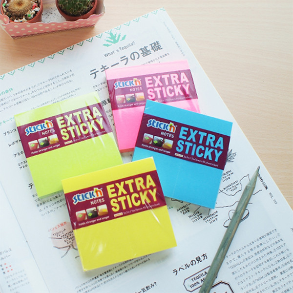 Stick'n extra självhäftande anteckningsblock 76mm x 76mm | magenta | 90 ark 201763 - 2
