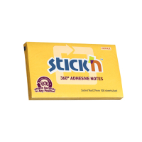 Stick'n memoblock 360 graders självhäftande kant 76mm x 127mm | guld | 100 ark 201851