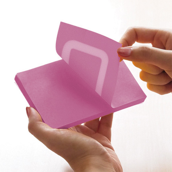 Stick'n memoblock 360 graders självhäftande kant 76mm x 76mm | rosa | 100 ark 201755 - 2