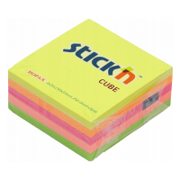 Stick'n självhäftande anteckningsblock minikub 51mm x 51mm | neonmix | 250 ark 201741