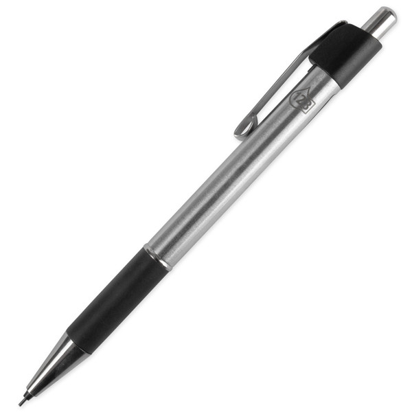 Stiftpenna HB | 0.5mm | 123ink | silver/svart 152042C 77505C 892276C P205-AC 300358 - 1