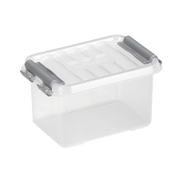 Förvaringslåda 0,4L transparent | Sunware Q-line 216525