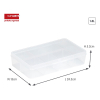 Förvaringslåda 8 fack transparent | Sunware Q-line 216522 - 2