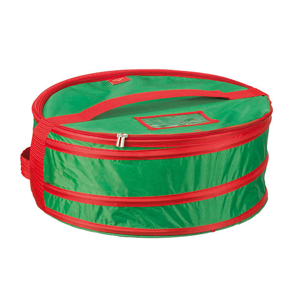 Förvaringsväska för julkrans | 450x180mm | grön/röd [Sunware] 216830 - 1