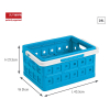 Sunware Hopfällbar låda med handtag blå/vit 36x31x21,3cm | 24L 57500611 216557 - 2