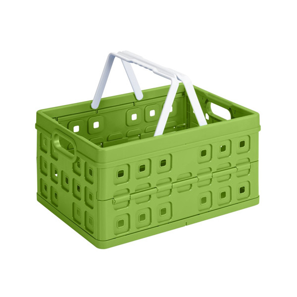Sunware Hopfällbar låda med handtag grön/vit 49x36x24,5cm | 32L 57100661 216550 - 1