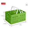 Sunware Hopfällbar låda med handtag grön/vit 49x36x24,5cm | 32L 57100661 216550 - 2