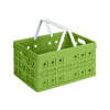 Sunware Hopfällbar låda med handtag grön/vit 49x36x24,5cm | 32L 57100661 216550