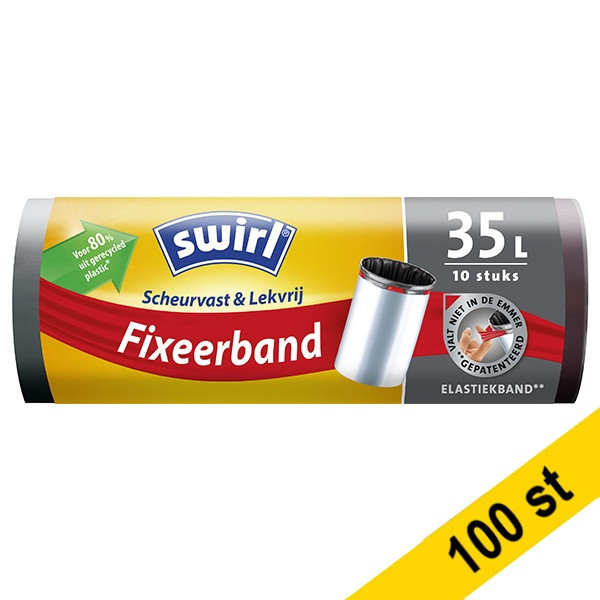 Soppåse 35L | med fixeringstejp | 100st SSW00091 Soppåse 35L | med fixeringstejp | 100st SSW00091 - 1