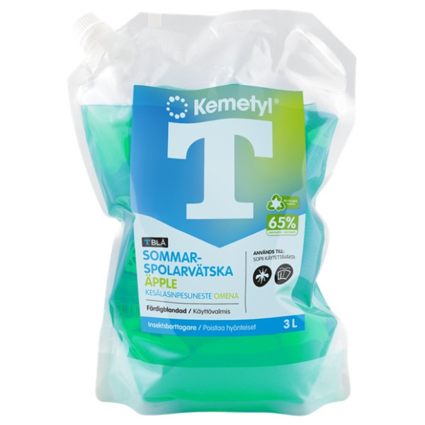 T-Blå Sommarspolarvätska 3L | Färdigblandad | Kemetyl 800125 - 1