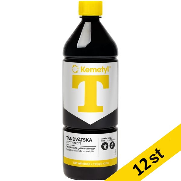 T-Tändvätska | Kemetyl | 1L 12st  800193 - 1