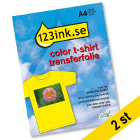T-shirt transferfolie A4 | colour textiles | 123ink | 2 ark 4006C002C 060850