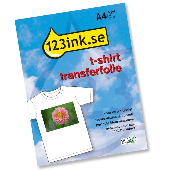 T-shirt transferfolie A4 | white textiles | 123ink | 5 ark 4004C002C C13S041154C 060800 - 1