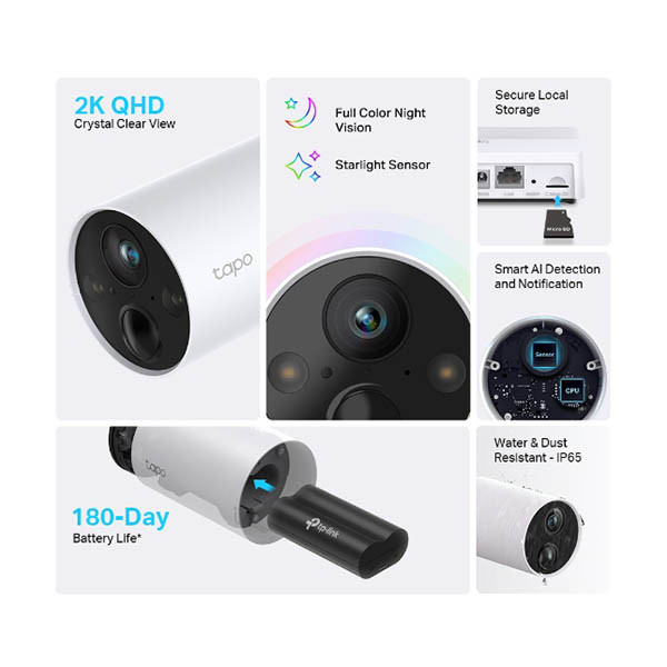 WiFi säkerhetskamera utomhus | TP-Link Tapo C420 828665 - 2