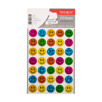Tanex Klistermärken holografiska smiley | sorterade | Tanex | 2x 35st TNX-322 404129