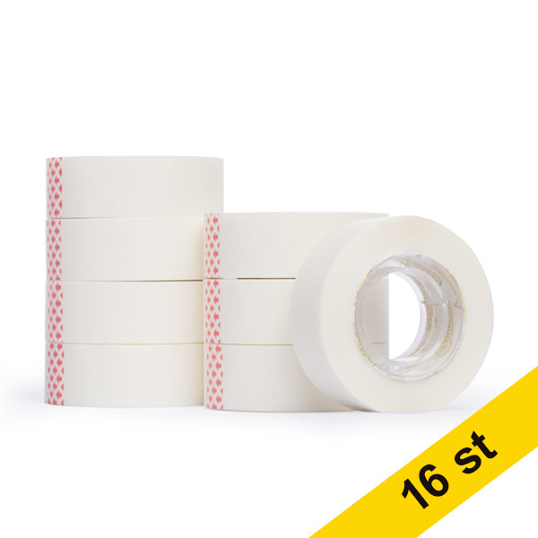 Tejp genomskinlig | 19mm x 33m | 123ink | 16st 301195 - 1